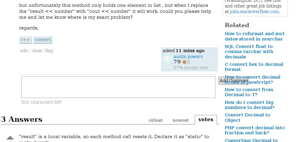 The "Add comment" button at the wrong place.